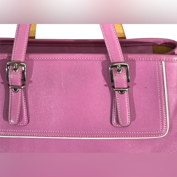 Coach Vintage Pink Hampton Satchel Tote with COA - Picture 16 of 16